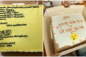 15 Kue perpisahan teman sekantor ini so sweet banget, bisa ditiru nih