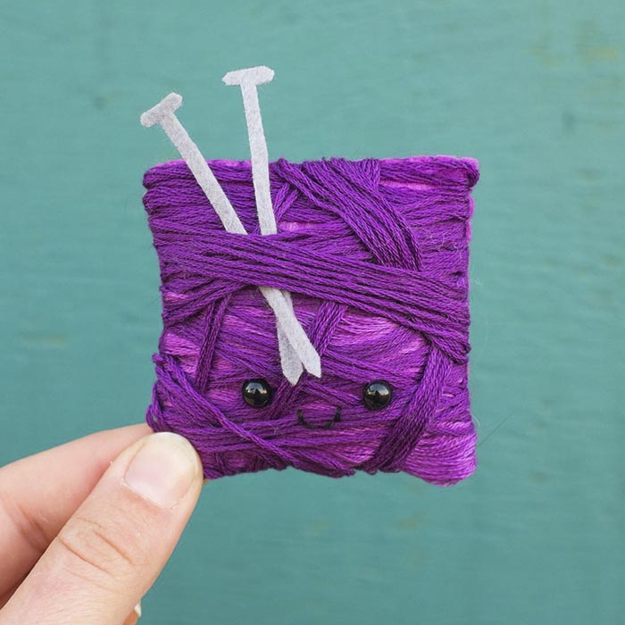 Potret wajah pada rajutan © 2016 boredpanda.com