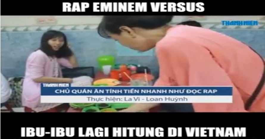 Adu nge-rap Eminem vs ibu-ibu asal Vietnam ini kocak nggak ketulungan