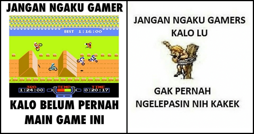10 Meme 'jangan ngaku gamer' ini lucunya bikin kamu nostalgia