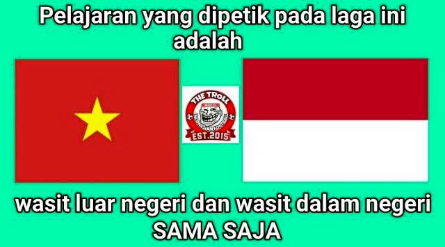 6 Meme laga Indonesia vs Vietnam ini bakal mengocok perutmu