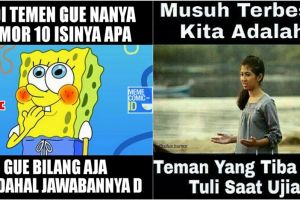 10 Meme teman sekolah jahil ini bikin kamu kangen indahnya saat itu