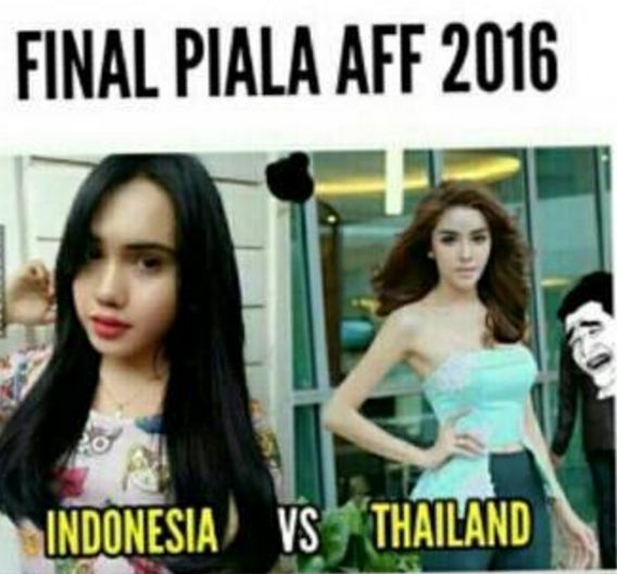 9 Meme Indonesia versus Thailand yang bikin Final AFF 2016 makin panas