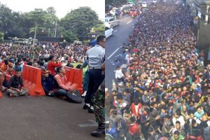 10 Potret antrean beli tiket Indonesia vs Thailand ini bikin melongo