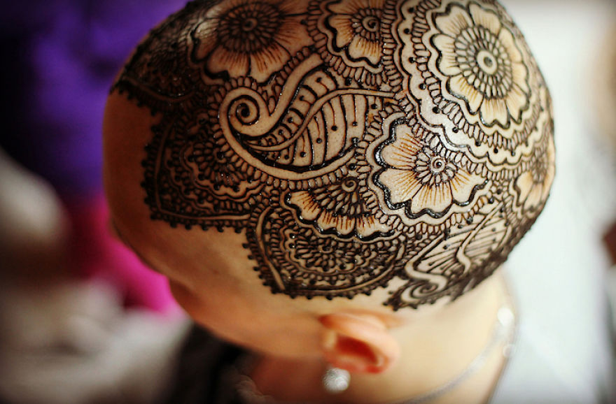 10 Gambar henna seniman untuk penderita kanker ini bikin haru