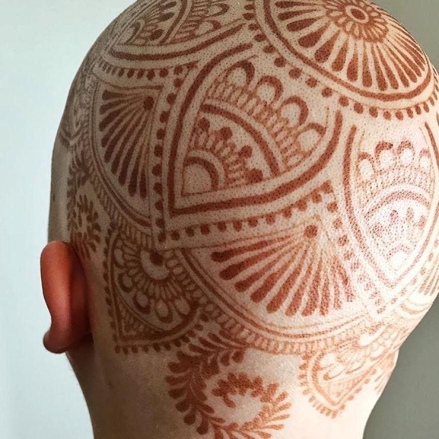10 Gambar henna seniman untuk penderita kanker ini bikin haru