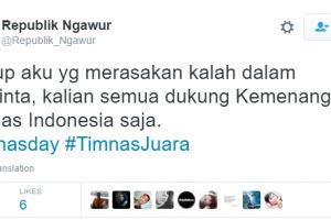 10 Cuitan lucu netizen saksikan tegangnya Indonesia lawan Thailand