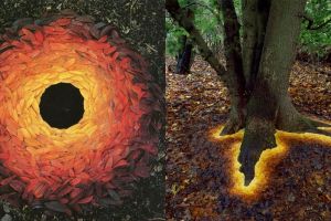 Seniman ini pakai bahan alami untuk ciptakan 10 karya seni super keren