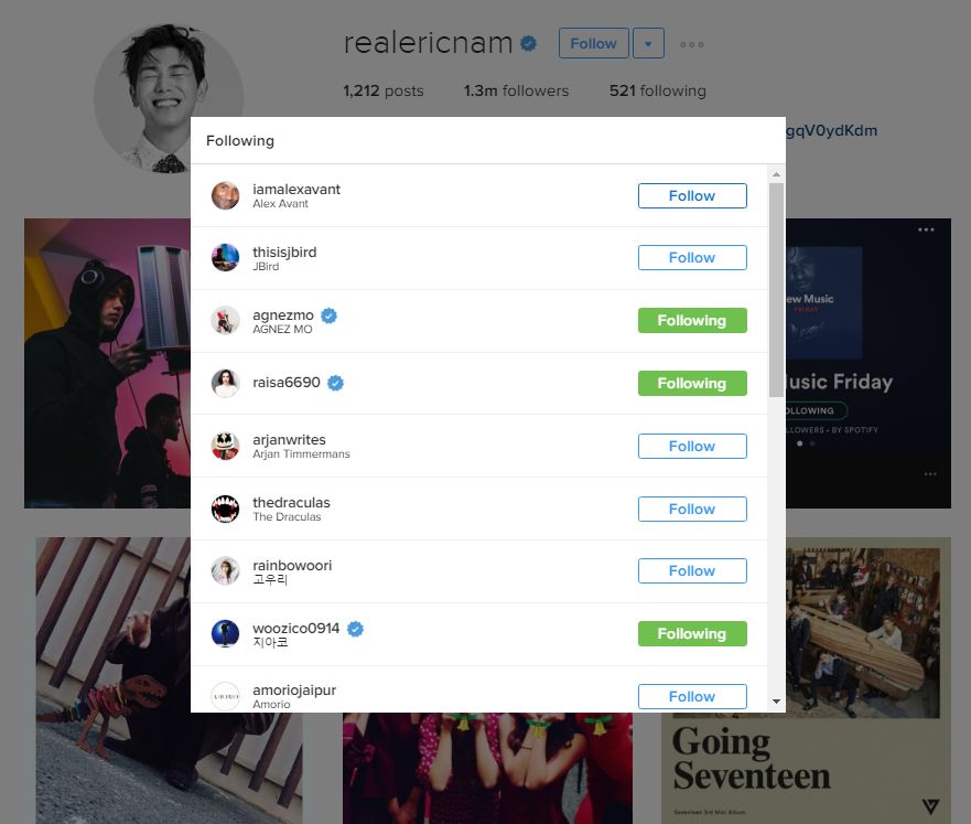 Wow, akun Instagram Raisa & Agnez Mo difollow artis Korea Selatan ini