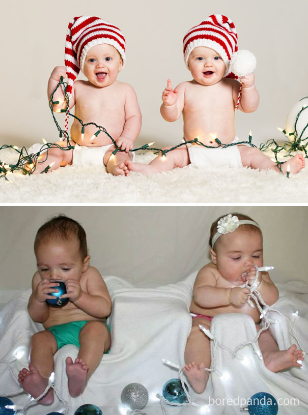 Pemotretan bayi sambut Natal © 2016 boredpanda