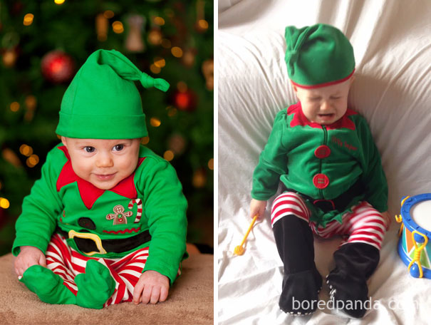 Pemotretan bayi sambut Natal © 2016 boredpanda