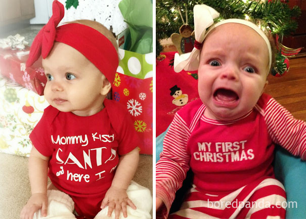 Pemotretan bayi sambut Natal © 2016 boredpanda