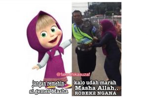 12 Meme kocak sindir kelakuan emak-emak di jalanan, nyakar polisi nih?
