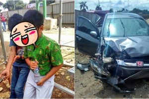 Tingkah bocah SMP kemudikan mobil berujung kecelakaan ini bikin miris