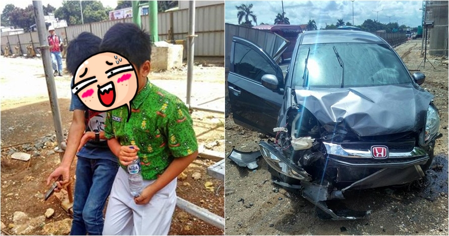 Tingkah bocah SMP kemudikan mobil berujung kecelakaan ini bikin miris