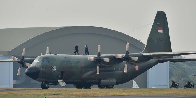 Pesawat Hercules TNI AU jatuh di Wamena