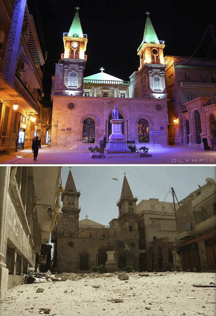 15 Foto kondisi kota Aleppo sebelum dan sesudah perang, bikin terenyuh