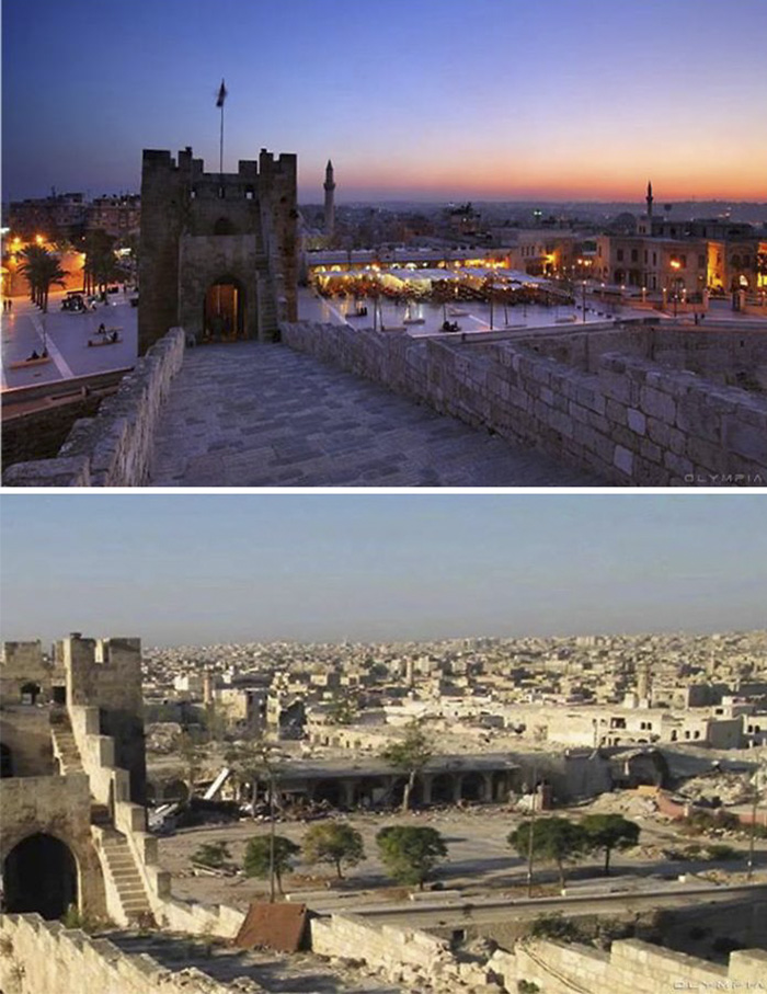 15 Foto kondisi kota Aleppo sebelum dan sesudah perang, bikin terenyuh