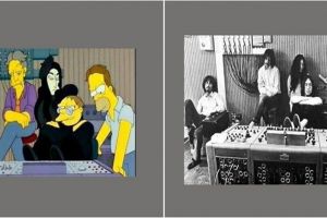 9 Foto saat kartun The Simpsons mengulang peristiwa bersejarah