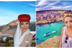 Pramugari ini viral setelah foto jalan-jalannya diduga hasil Photoshop