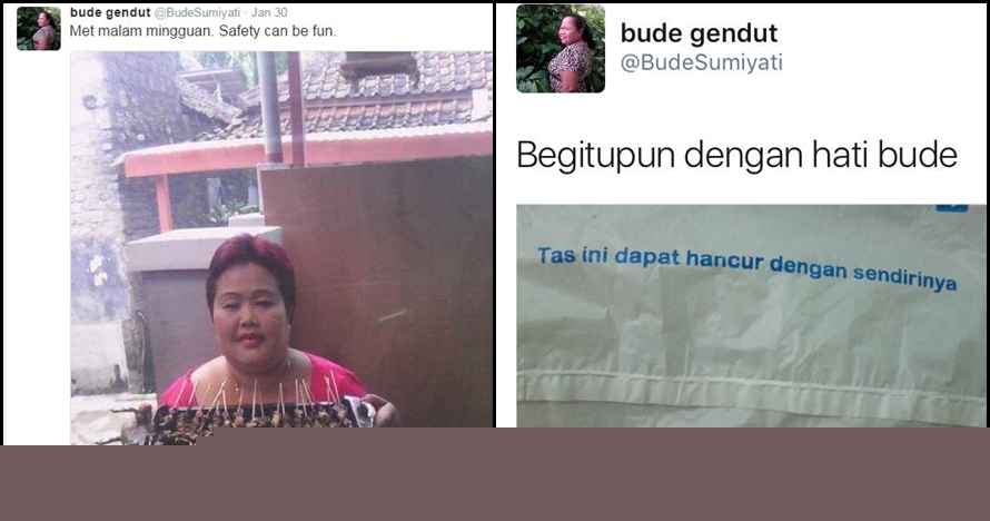 10 Tweet kocak akun Bude Sumiyati ini bikin ketawa bertalu-talu