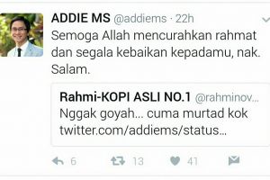 12 Kicauan Addie MS soal polemik penodaan agama ini jadi viral