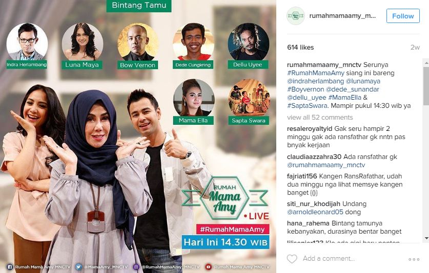 rumah mama amy © 2016 Instagram