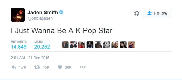 jaden smith artis korea © 2016 twitter