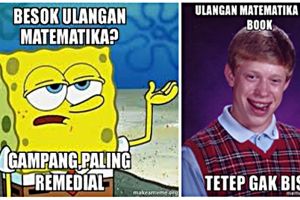 10 Meme ulangan Matematika ini bikin ingat masa remidi berjamaah