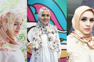 10 Inspirasi hijab ala Nycta 'Jeng Kelin' Gina simple dan nggak ribet 