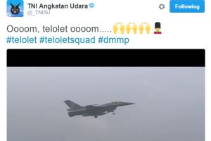 Video kocak 'Om Telolet Om' ala TNI AU ini gile bener