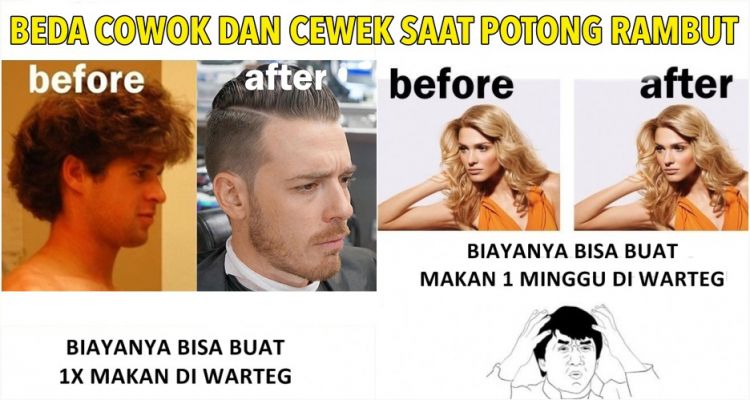 meme beda cewek cowok © 2016 istimewa