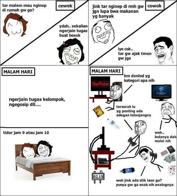 meme beda cewek cowok © 2016 istimewa