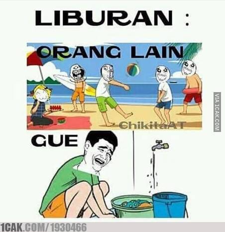 meme liburan akhir tahun © 2016 istimewa