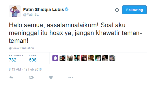 hoax meninggal 2k16 © 2016 brilio.net