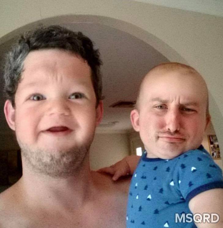 foto wajah tertukar © 2016 facebook