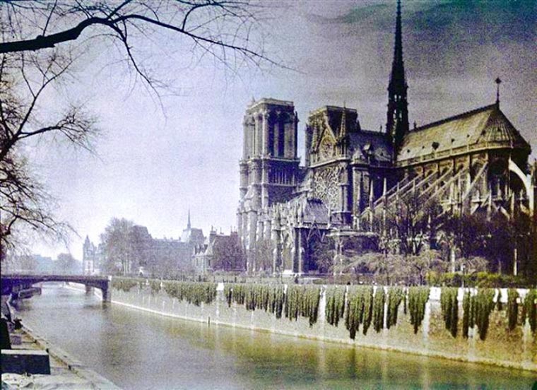 15 Foto berwarna keadaan Paris tahun 1914, langka & keren banget
