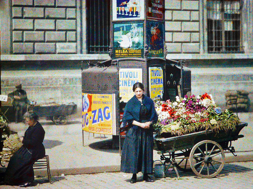 15 Foto berwarna keadaan Paris tahun 1914, langka & keren banget