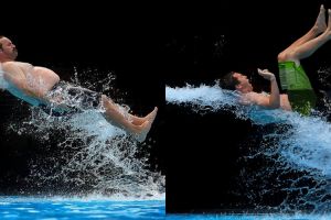 Kocak, ini lho 7 pose orang saat keluar dari seluncuran air