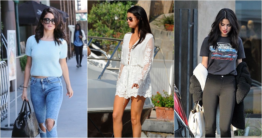 12 Gaya fashion Selena Gomez, sederhana tapi elegan