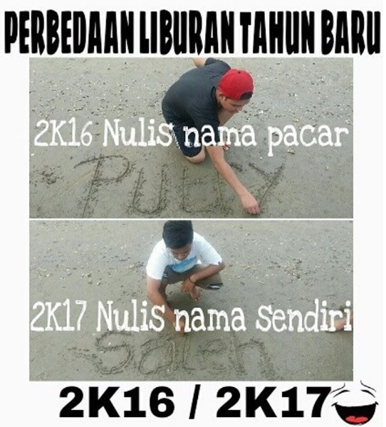 meme tahun baru 2017 © 2017 istimewa