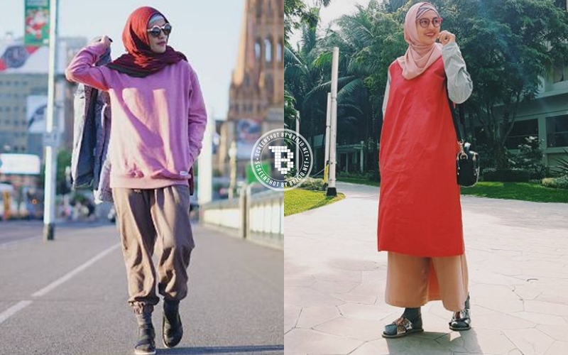 Putuskan berhijab, ini 10 OOTD keren ala Ratu Anandita