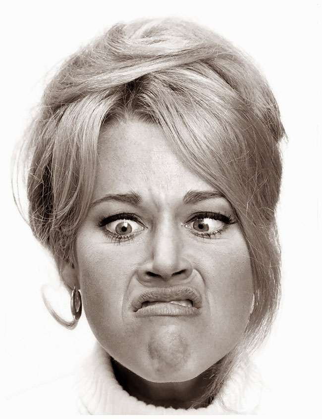 12 Foto wajah konyol seleb Hollywood dari tahun 1960an ini kocak abis