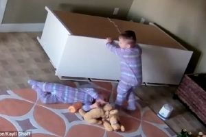 Aksi balita selamatkan kembarannya tertimpa lemari ini bikin salut