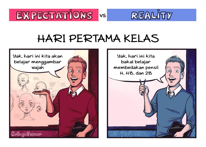 6 Komik ini tunjukkan ekspektasi vs realita dialami pelukis pemula