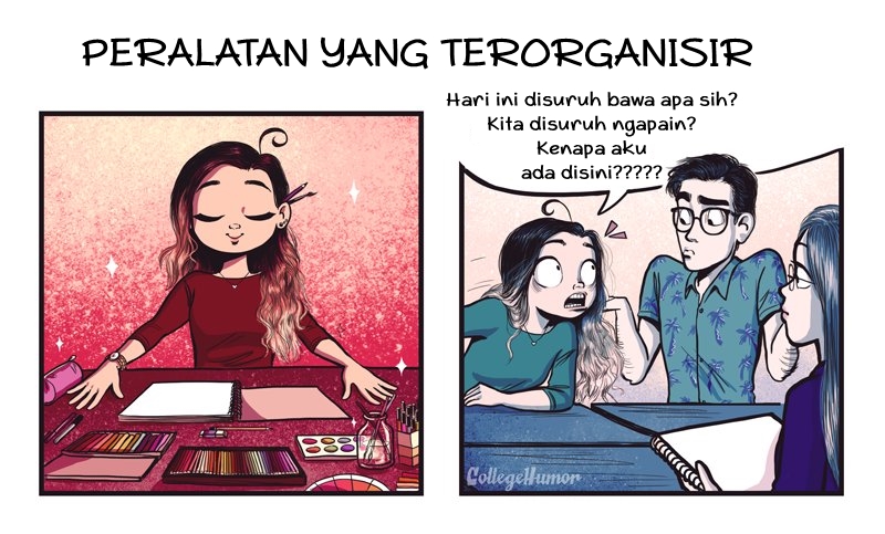 cewek pelukis © collegehumour cewek pelukis © collegehumour