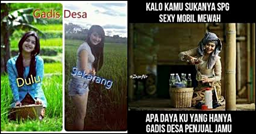 10 Meme gadis desa ini bikin kamu pengen buru-buru nikah