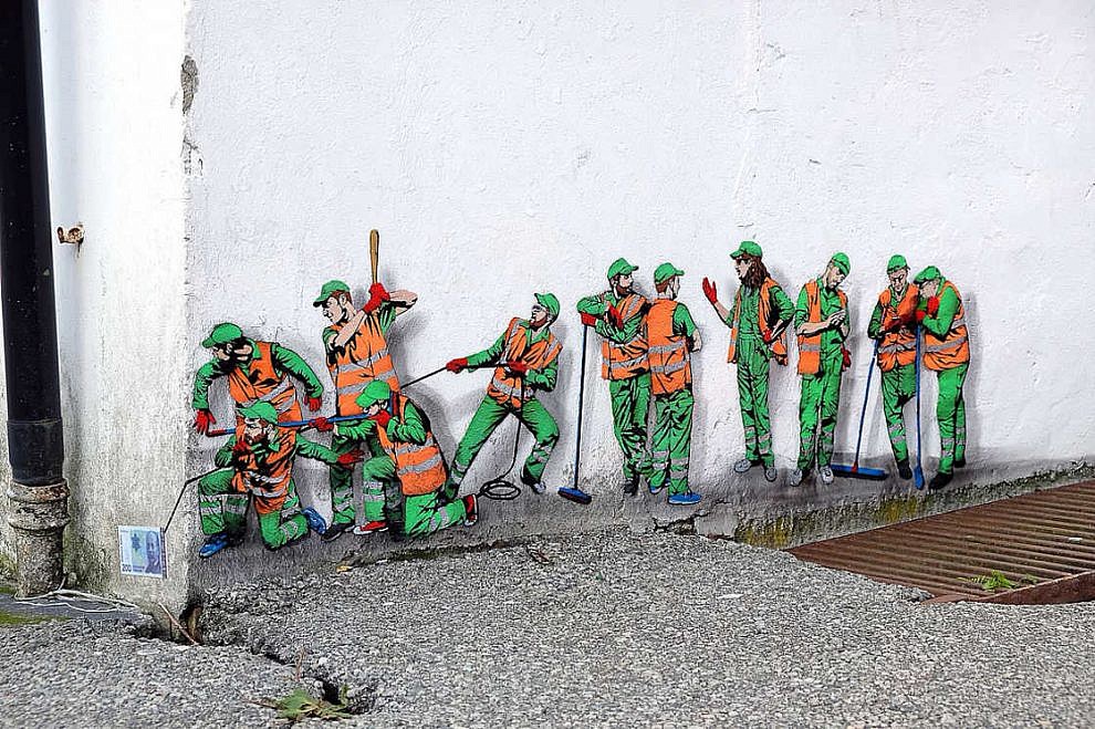 10 Mural lucu ini gambarkan kehidupan para pekerja, epik banget