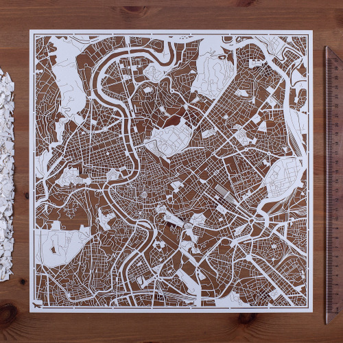 8 Potret peta terbuat dari selembar kertas ini detailnya mantap abis