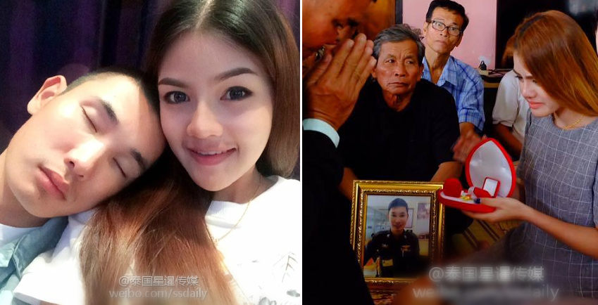 Penuhi janji, wanita ini bertunangan dengan kekasihnya yang meninggal